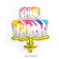 46 Styles Large Cake foil balloons for Birthday Party Decoration anniversary