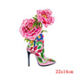 Pink Flowers Floral Shoe Iron on Sticker Girl Clothes Cartoon Patches Stickers