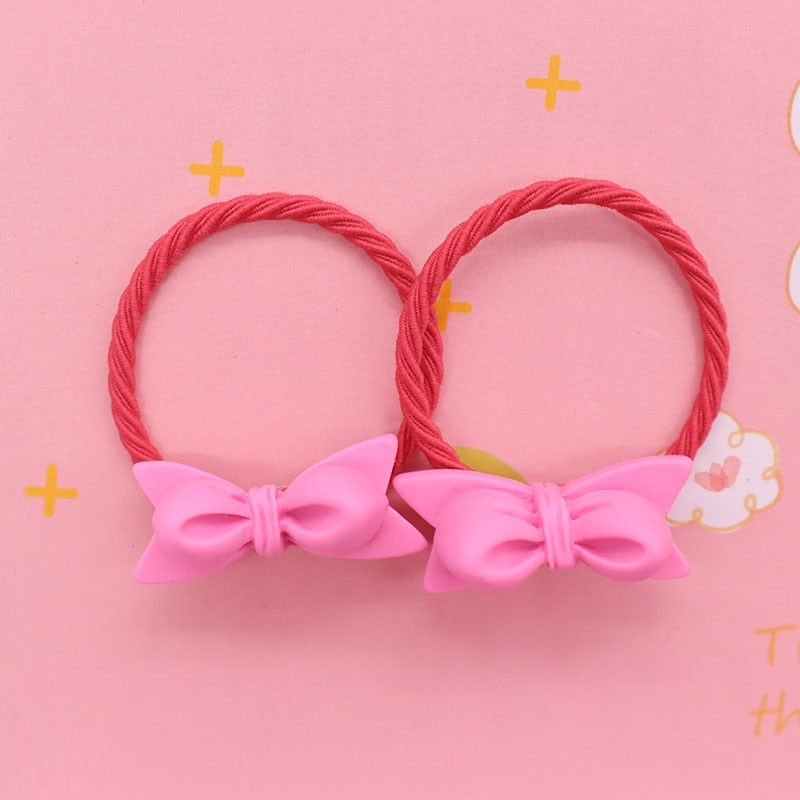 40 Styles 2Pcs/Set Resin Hair Accessories Baby Colorful Candy Shape Nylon