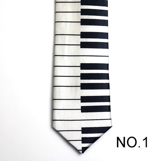 Piano Buttons Novelty Tie Men's Tie Male Neckties Suit Party Ties Wedding Office