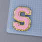 A-Z Letter Patches 5.5cm Adhesive Letter Patches Towel Chenille Embroidery For