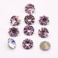 Glass Diamond Shape Round Stone 5-10mm Cone Pointed Crystal Pointback Nail Art