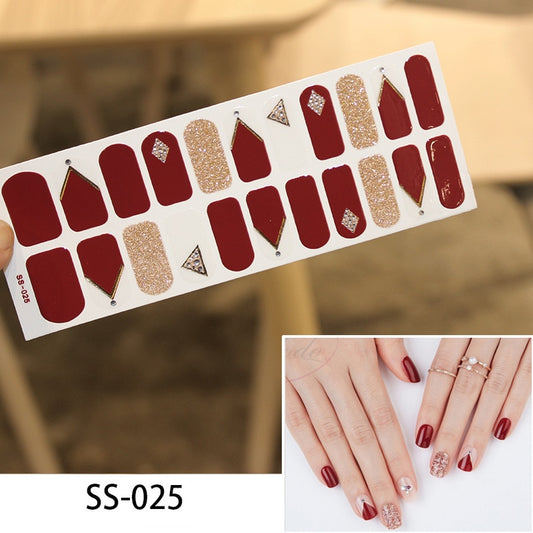 Rhombus Triangle Decor Nail Art Stickers Nail Wraps Manicure DIY Nails Decor