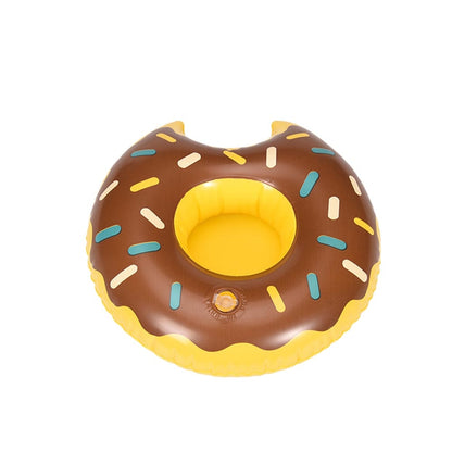 Donut Floating Balloon Cup Drink Holder Inflatable Coaster Birthday Gift