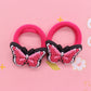 2Pcs/Set Kawaii Cartoon Animal Butterfly Headband Scrunchie Children's Elastic