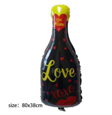 Love Xoxo Bottle Balloon Valentines Day Inflatable Balloon Birthday Decorations