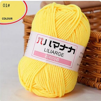 53 Colors Soft Cotton Baby Knitting Wool Yarn Thick Yarn Fiber Velvet Yarn Hand