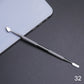 1pcs Double-ended Cuticles Nails Pusher Dead Skin Remover Pedicure Stainless