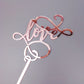 33 Styles Big Red Love Wedding & Engagement Party Cake Toppers Acrylic Love