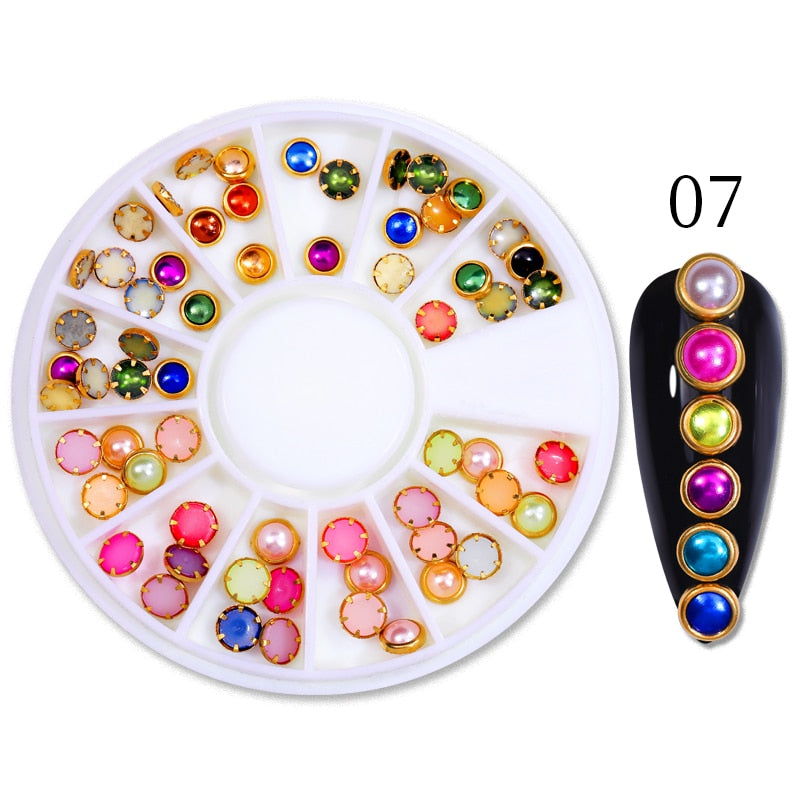 Vivid Colors Nail Art Decoration Accessories Nails Jewelry Manicure Supplies