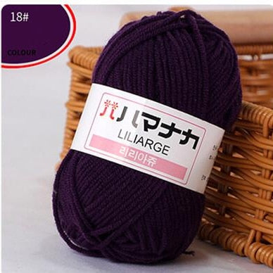 53 Colors Soft Cotton Baby Knitting Wool Yarn Thick Yarn Fiber Velvet Yarn Hand
