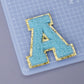 A-Z Letter Patches 5.5cm Adhesive Letter Patches Towel Chenille Embroidery For