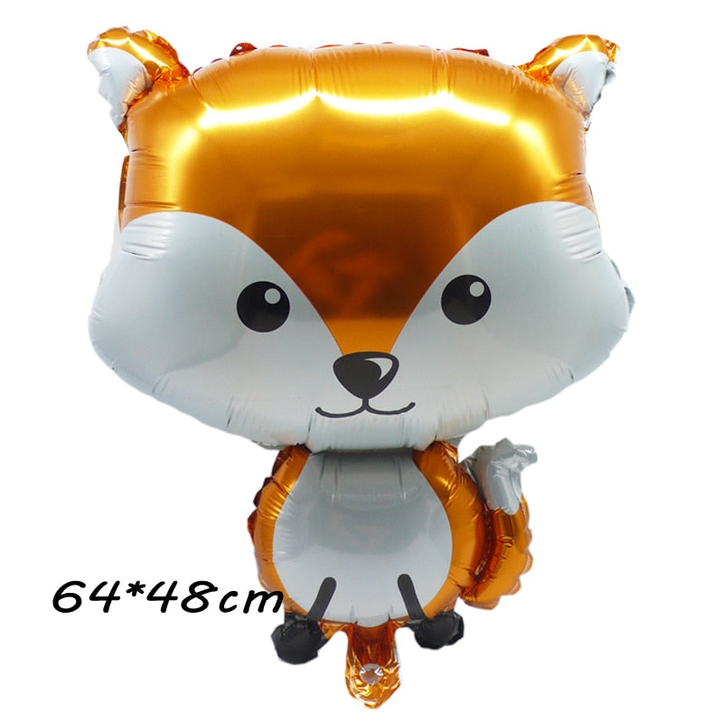 59 Styles Jungle Deer Bear Foil Balloons 40inch Caramel Brown Number Balls Baby