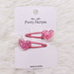 2Pcs/Set Children's Fashion Stars Love Transparent Colorful Hairpin New Girls