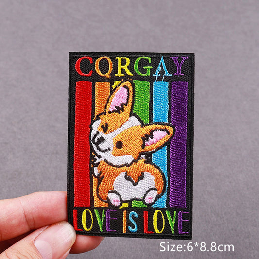 Love Is Love Embroidery Patch Iron On Patches Clothing Thermo-Adhesive Badges
