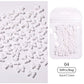 24 Styles 3D Aurora Bear Butterfly Nail Art Accessories Resin Flat Back White