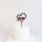 33 Styles Big Red Love Wedding & Engagement Party Cake Toppers Acrylic Love