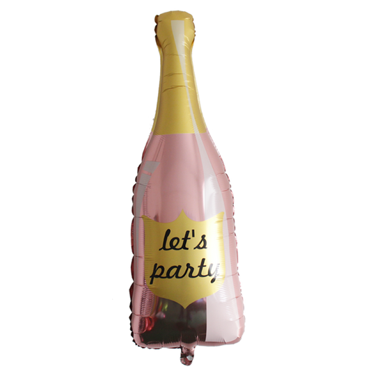 Lets Party Champagne Bottle Balloon Valentines Day Inflatable Balloon Birthday
