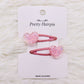 2Pcs/Set Children's Fashion Stars Love Transparent Colorful Hairpin New Girls