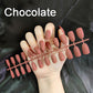 24pcs Colorful Frosted Matte Strips False Nail Ballet Press on Nails Tips for