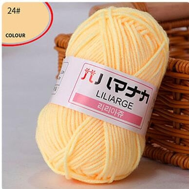 53 Colors Soft Cotton Baby Knitting Wool Yarn Thick Yarn Fiber Velvet Yarn Hand