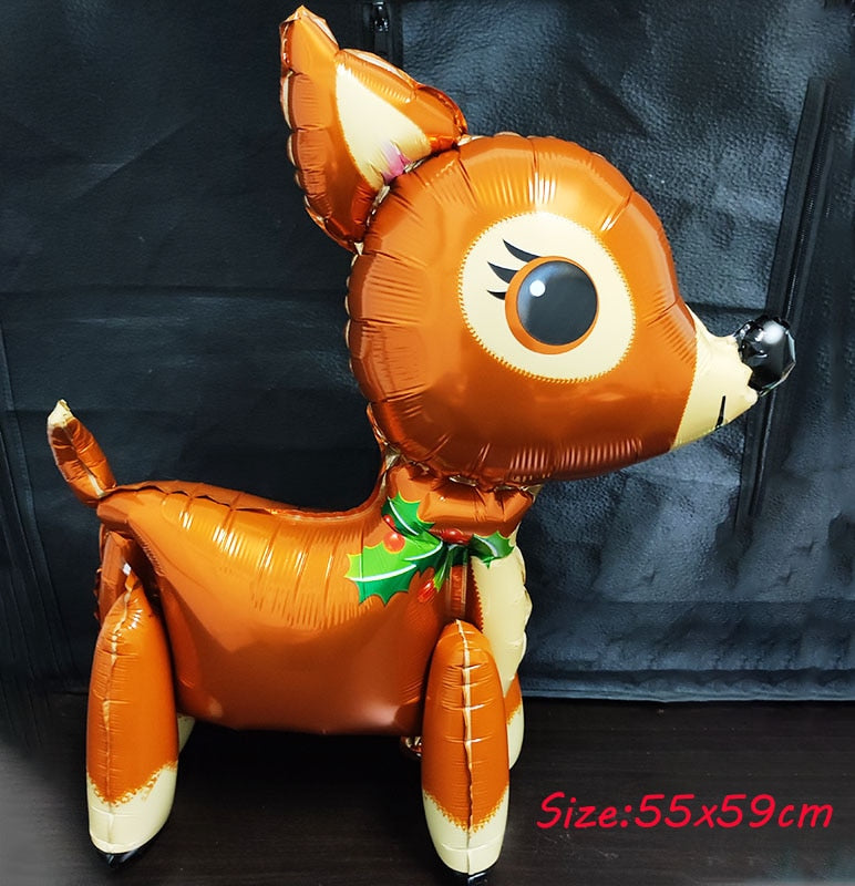 59 Styles Jungle Deer Bear Foil Balloons 40inch Caramel Brown Number Balls Baby