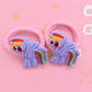 38 Styles 2Pcs Set Fashion Bowknot Rainbow Star Cat Hair Ties Children's Elastic