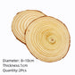 3-12cm Thick 1 Pack Natural Pine Round Unfinished Wood Slices Circles With Tree