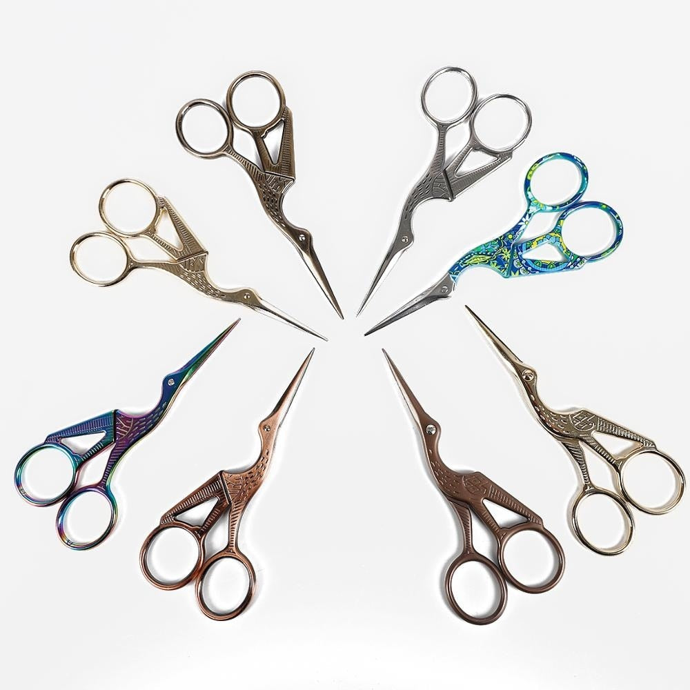 15 Styles 1Pcs Colorful Stainless Steel Antique Scissors Classic Craft Knitting