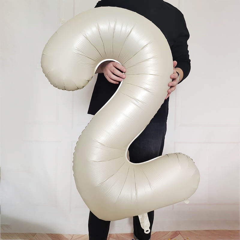 59 Styles Jungle Deer Bear Foil Balloons 40inch Caramel Brown Number Balls Baby