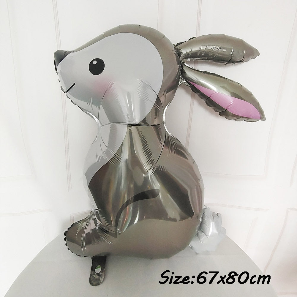 59 Styles Jungle Deer Bear Foil Balloons 40inch Caramel Brown Number Balls Baby