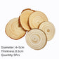 3-12cm Thick 1 Pack Natural Pine Round Unfinished Wood Slices Circles With Tree