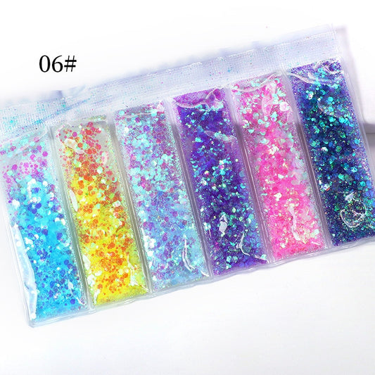 Colorful Holographic Glitter Nail Art Decor Nails DIY Manicure Fashion Nail