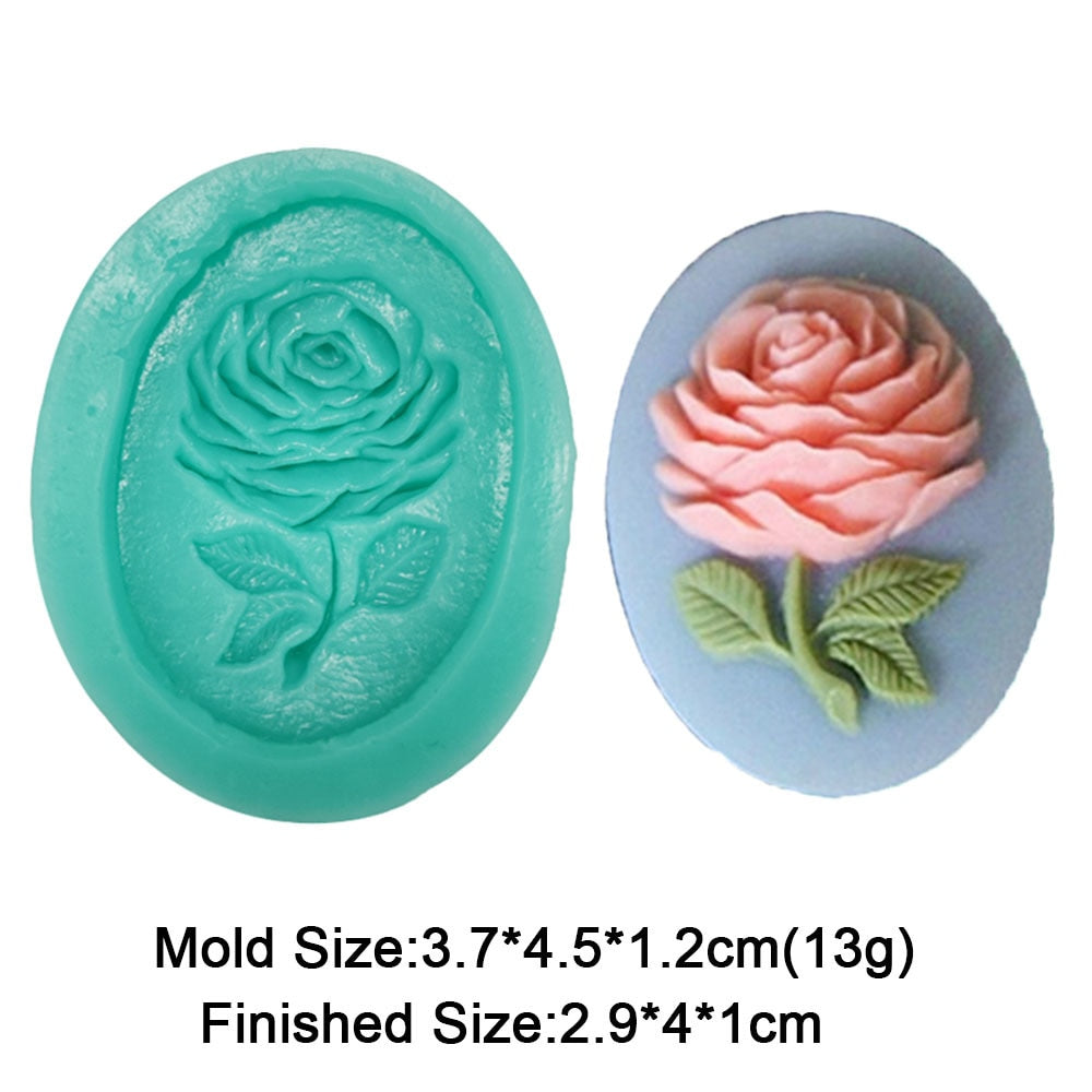 23 Styles Flower Fondant Silicone Molds For Mug Decorating Rose Resin Polymer