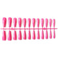 24pcs Mix Colors Smooth Super Long Coffin False Nail Ballet Press on Nails Tips