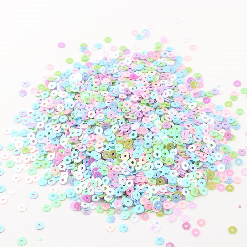 5mm Sequin Flat Round Loose Sequins Crafts Paillette Sewing Clothes Decoration