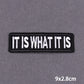 46 Styles Black Patch With Slogan Iron On Patches For Clothes DIY Embroidery