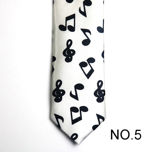 Music Notes Novelty Tie Men's Tie Male Neckties Suit Party Ties Wedding Office