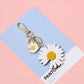 7 Styles Daisy Acrylic Keychain Simple Flower Pendant Keyring For Women Bag