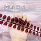 24pcs Colorful Frosted Matte Strips False Nail Ballet Press on Nails Tips for