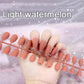 24pcs Colorful Frosted Matte Strips False Nail Ballet Press on Nails Tips for