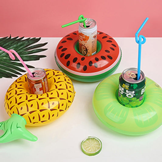 Watermelon Slice Floating Balloon Cup Drink Holder Inflatable Coaster Birthday