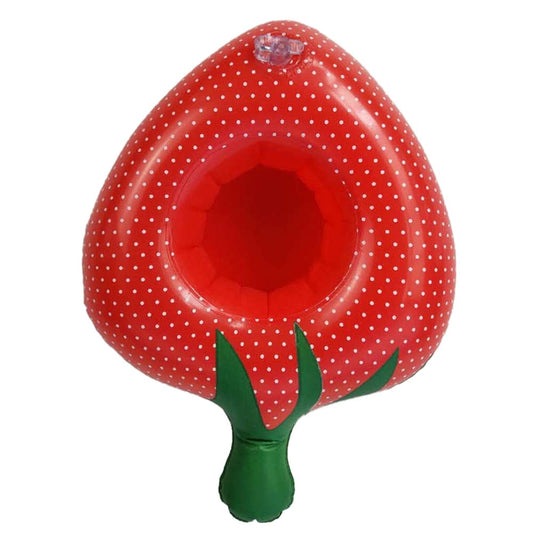 Strawberry Floating Balloon Cup Drink Holder Inflatable Coaster Birthday Gift