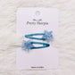 2Pcs/Set Children's Fashion Stars Love Transparent Colorful Hairpin New Girls