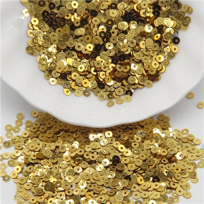 5mm Sequin Flat Round Loose Sequins Crafts Paillette Sewing Clothes Decoration