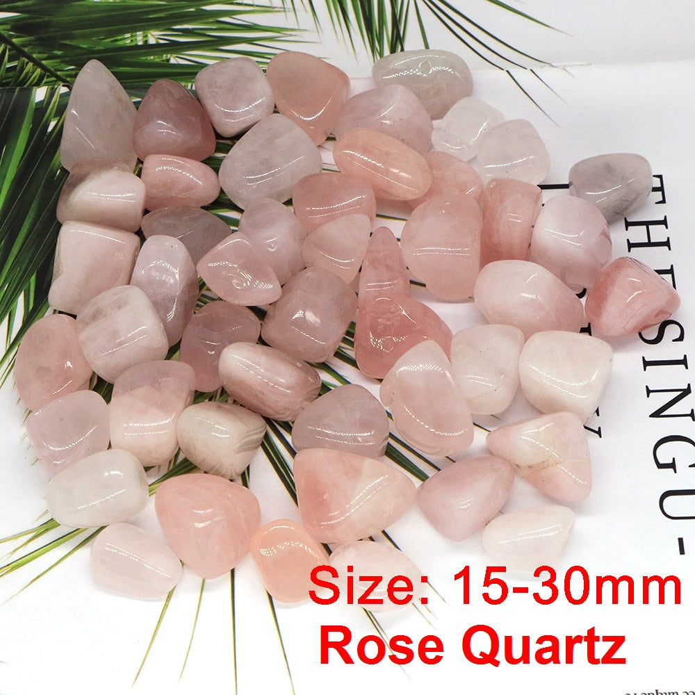 10-30mm Rose Quartz Natural Stones Gravel Chip Rock Minerals Aquarium Decoration