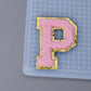 A-Z Letter Patches 5.5cm Adhesive Letter Patches Towel Chenille Embroidery For