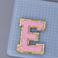 A-Z Letter Patches 5.5cm Adhesive Letter Patches Towel Chenille Embroidery For