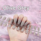 24pcs Colorful Frosted Matte Strips False Nail Ballet Press on Nails Tips for