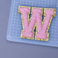 A-Z Letter Patches 5.5cm Adhesive Letter Patches Towel Chenille Embroidery For